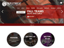 Tablet Screenshot of 3tbasketball.net